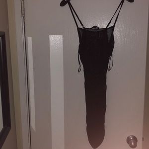 Sheer black, bathing suit cover